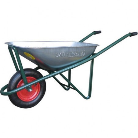 CARRIOLA ZINCATA /RUOTE PNEUM. VASCA 70LT.(40053)