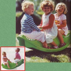 Dondolo Coccodrillo 3posti