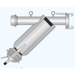 FILTRO ZINCATO SFERICO MOD. A     100 - 20 LT/S