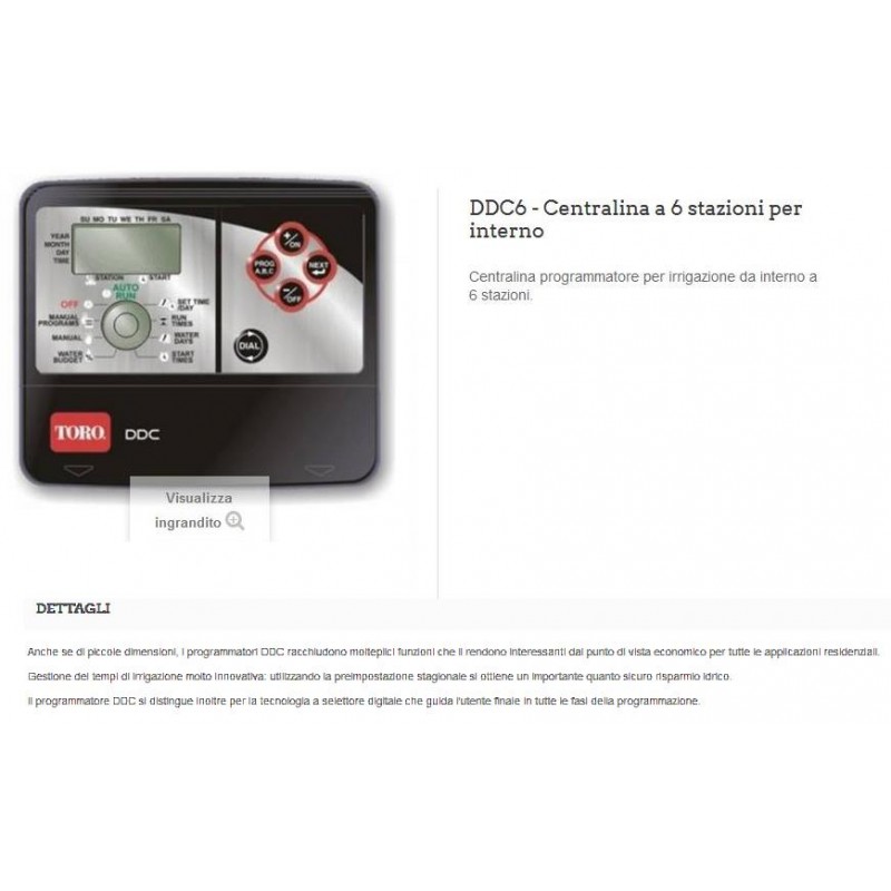 PROGRAMMATORE ELETTRONICO 6 STAZ PER INTERNI