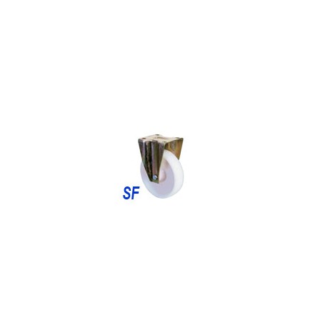 RUOTA NYLON BOCC.SUP.FISSA O100