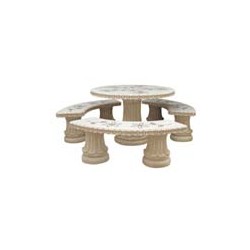 SALOTTO CIRCOLARE C/FIORI X ESTERNI Ã˜1200X160MM