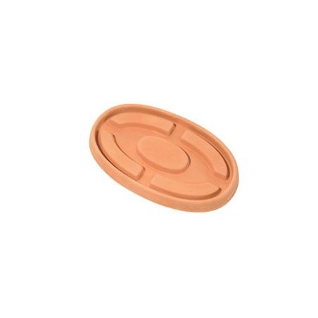 SOTTOVASO OVALE C/RIALZO 39 X 21CM