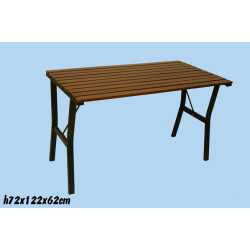 Tavolo Legno E Metallo 122x60cm