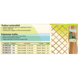 TRALICCIO ESTENSIBILE LEGNO NATURALE    1,80X0,30