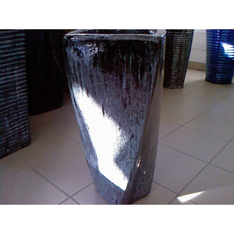 VASO LIGUSTRO TITANIO    28X28X66H