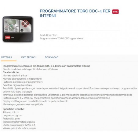 PROGRAMMATORE ELETTRONICO 4 STAZ PER INTERNI