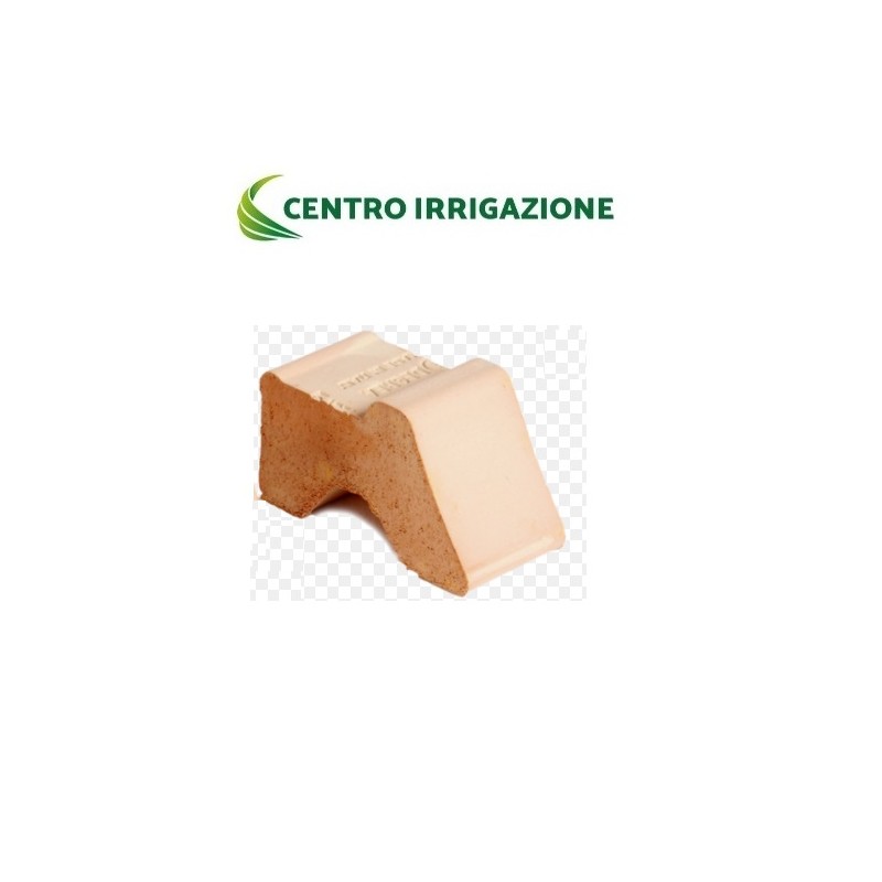 PIEDINO TERRACOTTA 8X4  X H.4