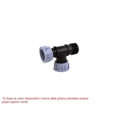 Manifold Collettore 1 Via  1"f X 1"f X 1"m Polipropilene Giardinaggio Irrigazione