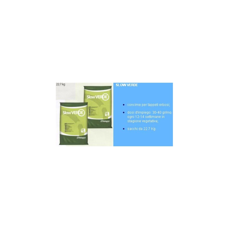 CONCIME SLOW VERDE -SACCO DA KG 22,7