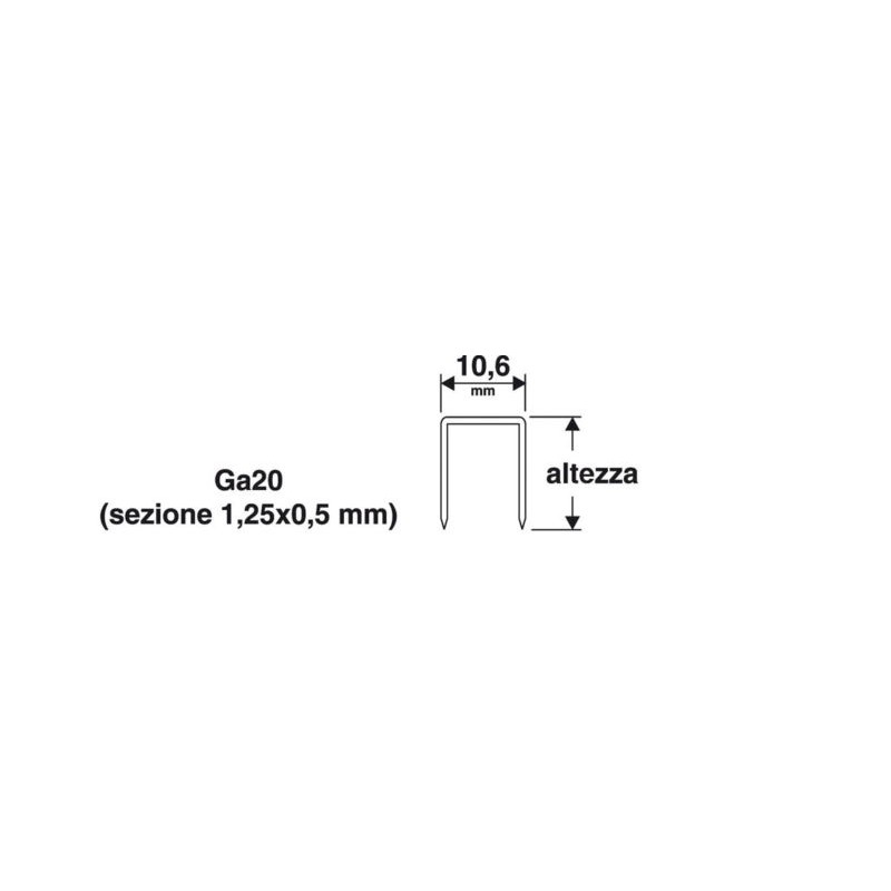 PUNTI 10.6 X 10MM -1000PZ