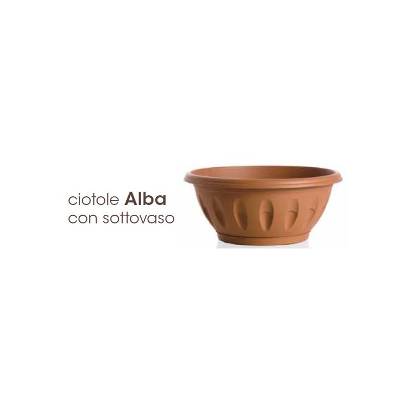 CIOTOLA ALBA C/SOTTOVASO D.60X36X25H -40LT
