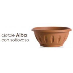 CIOTOLA ALBA C/SOTTOVASO D.80X45X34H -90LT