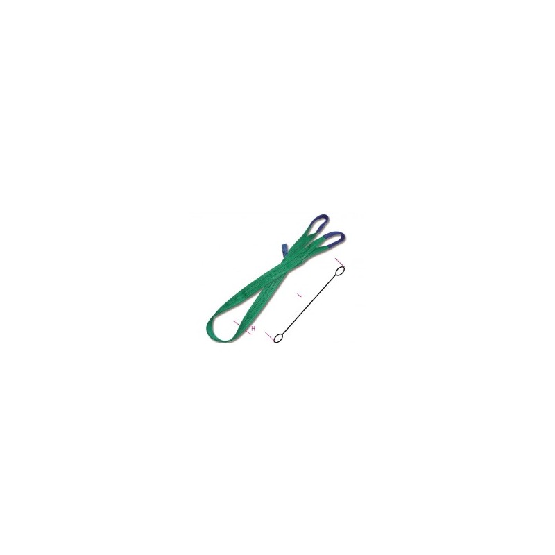 FASCIA VERDE 2000KG-3MT UNI-EN1492-1