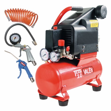 COMPRESSORE TEAM 10 CON ACCESSORI