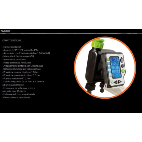 PROGRAMMATORE DA RUBINETTO AMICO+2 STAZIONI RAIN