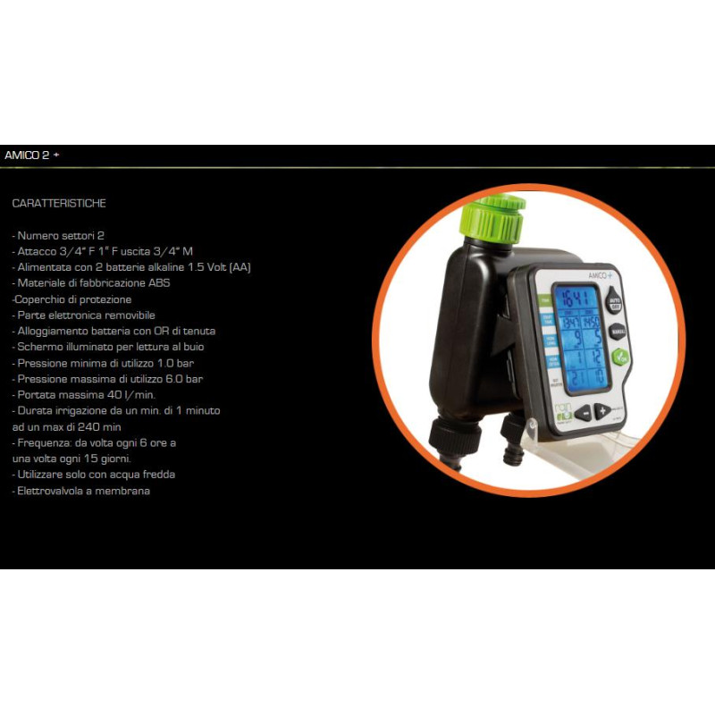 PROGRAMMATORE DA RUBINETTO AMICO+2 STAZIONI RAIN