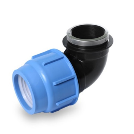 Gomito Femmina Compressione Irrigazione Tubo Curva