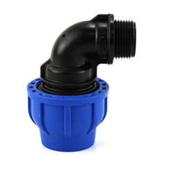 Gomito Maschio Compressione Irrigazione Tubo Curva