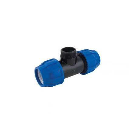 Tee 90° Maschio Compressione Irrigazione Tubo 3vie
