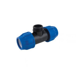 Tee 90° Maschio Compressione Irrigazione Tubo 3vie