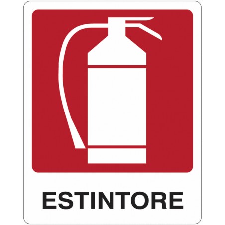 CART. INDIC.ESTINTORE 25X31 CM