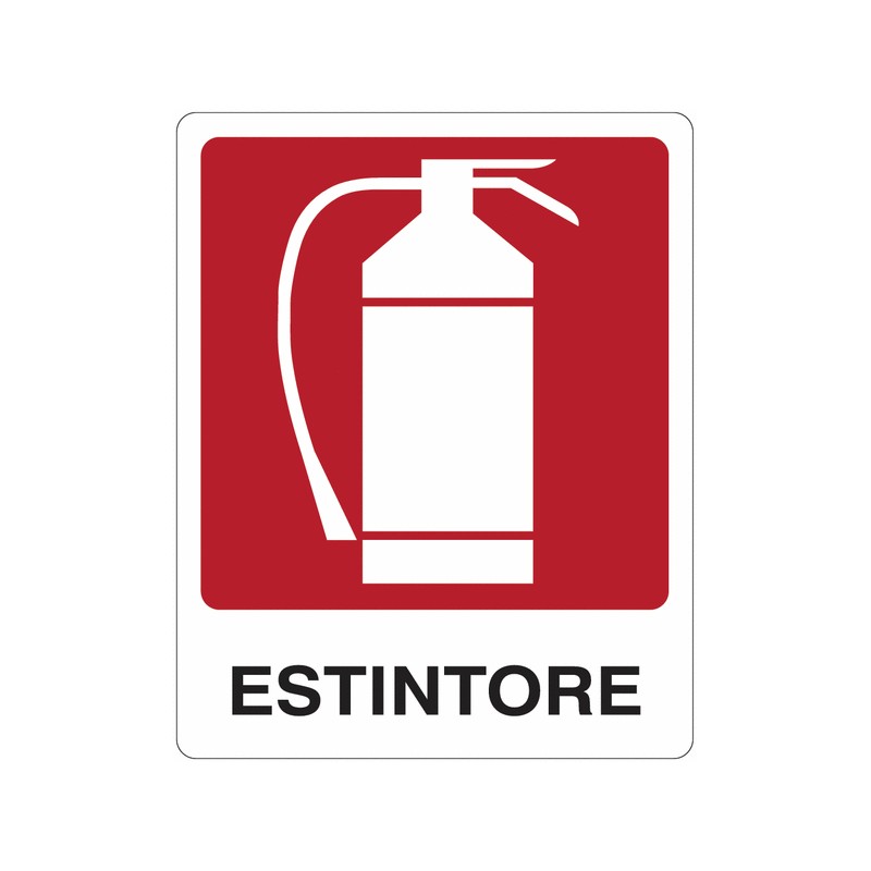 CART. INDIC.ESTINTORE 25X31 CM