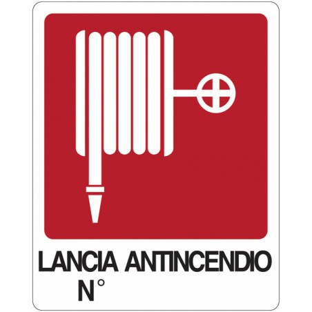 CART. INDIC.LANCIA ANTINCENDIO N° 25X31 CM