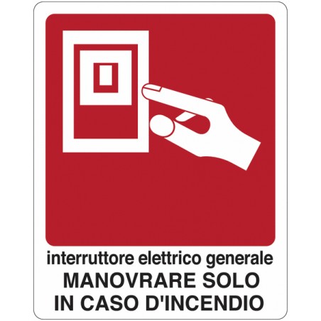 CART. INDIC.INTERRUTTORE ELETTRICO GENERALE
