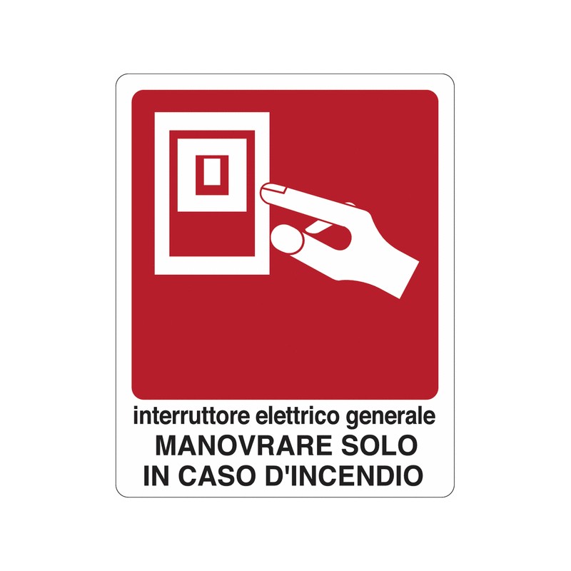 CART. INDIC.INTERRUTTORE ELETTRICO GENERALE