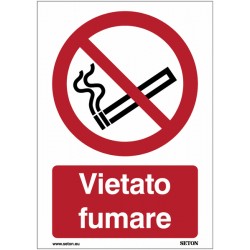 Cart. Indic."vietato Fumare" 25x31cm