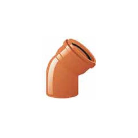 CURVA PVC C/GUARNIZIONE 45° D.400