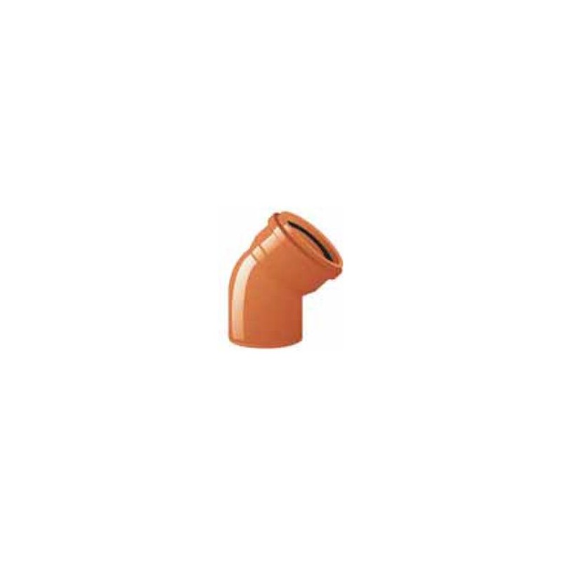 CURVA PVC C/GUARNIZIONE 45° D.400
