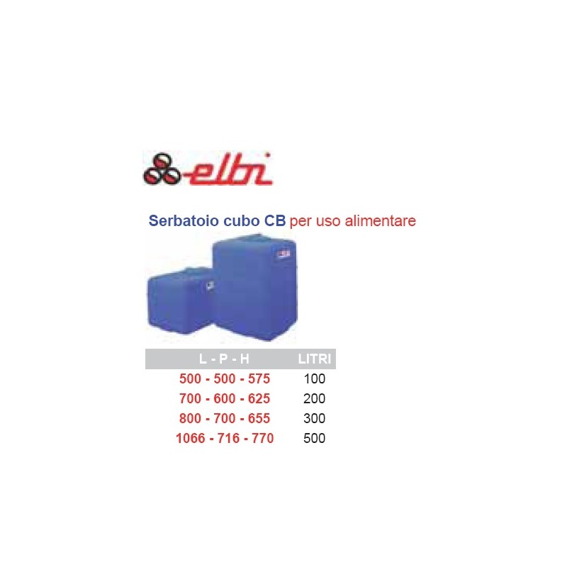 SERBATOIO CUBO CB PER USO ALIMENTARE - 200LT