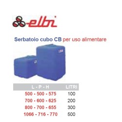 SERBATOIO CUBO CB PER USO ALIMENTARE - 200LT