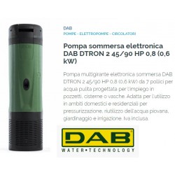 Pompa Sommersa Multigirante Presscontrol Integrato Hp 0,80 Dtron Dab