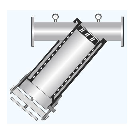FILTRO ZINCATO FLANGIATO D. 80 - 10 LT/S