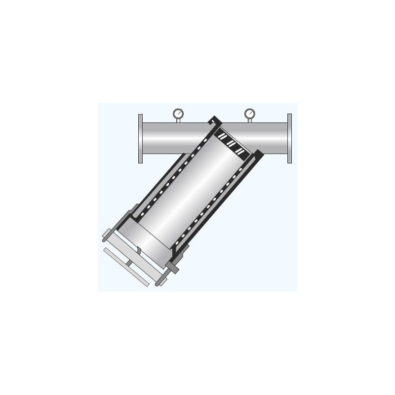 FILTRO ZINCATO FLANGIATO D. 80 - 10 LT/S