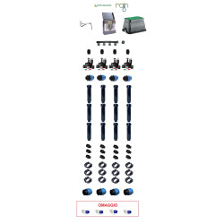 KIT IRRIGAZIONE COMPLETO RAIN 4STAZIONI PROGRAMMAT