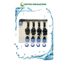 COLLETTORE IRRIGAZIONE 4 ELETTROVALVOLA 1 PER IMPI