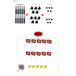 Kit Irrigazione Hunter 10 Popup + 10 Staffe + 10 Nipples  + Omaggio