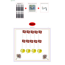 Kit Irrigazione Hunter 10 Popup + Centralina 4stazioni+1 Sensore Miniclik + Omaggio