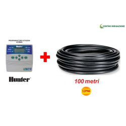 Kit Irrigazione Six Centralina Hunter 6st+100mt Tubo Pn6 32