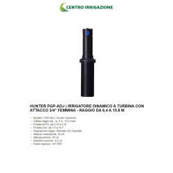 Kit X 5 Irrigatore Dinamico Pop Up Hunter Pgp-adj