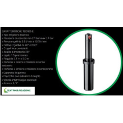 Kit X 5 Irrigatore Dinamico Pop Up Rain S050