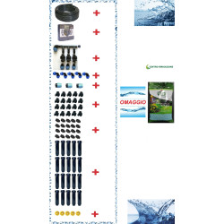 KIT IMPIANTO IRRIGAZIONE TOP COMPLETO 200MQ C.A.