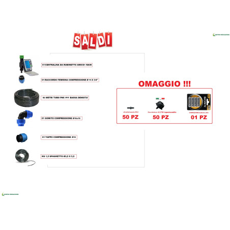KIT PROGRAMMATORE RUBINETTO AMICO RAIN+ACCESSORI