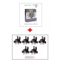 KIT IRRIGAZIONE RAIN 6STAZIONI + ELETTROVALVOLA 1