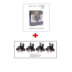 KIT IRRIGAZIONE RAIN 4STAZIONI + ELETTROVALVOLA 1