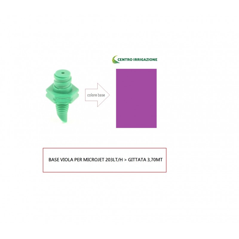 BASE VIOLA PER MICROJET 203LT/H > GITTATA 3,70MT